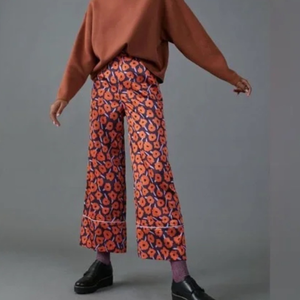 Hutch Poppy Wide Leg Pants Retro Size Large Petite